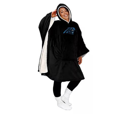 Licensed 60" x 80" Wearable Hooded Blanket with Logo Patch